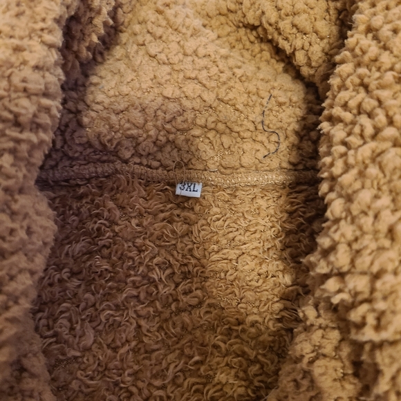 COPY - Plus Size Spring Sherpa Teddy Jacket Size Women 3X - Picture 3 of 12